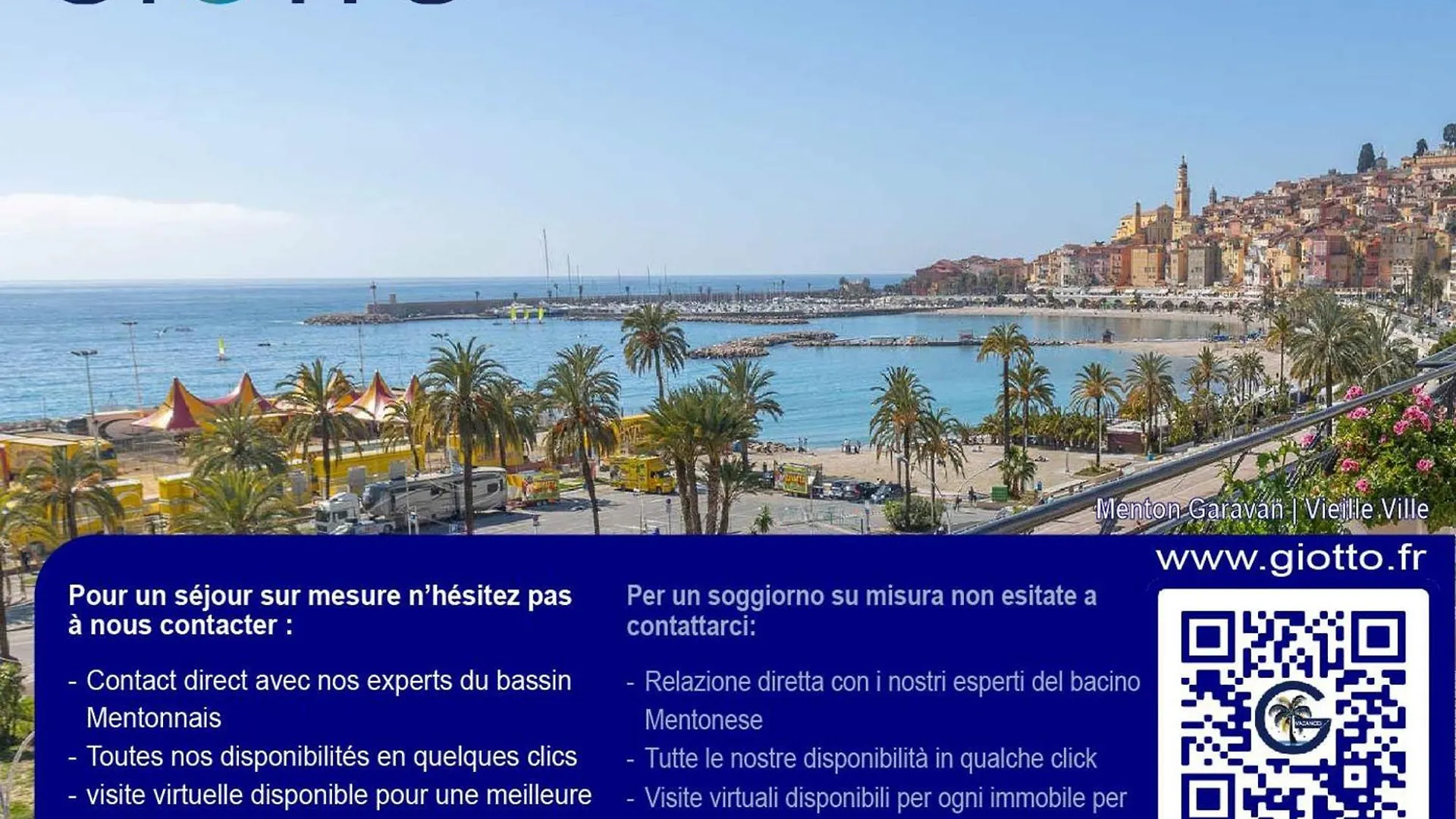 Spacieux 3P En Centre-Ville Avec Terrasse Vue Mer A Menton - Fr-1-196-379 Apartment